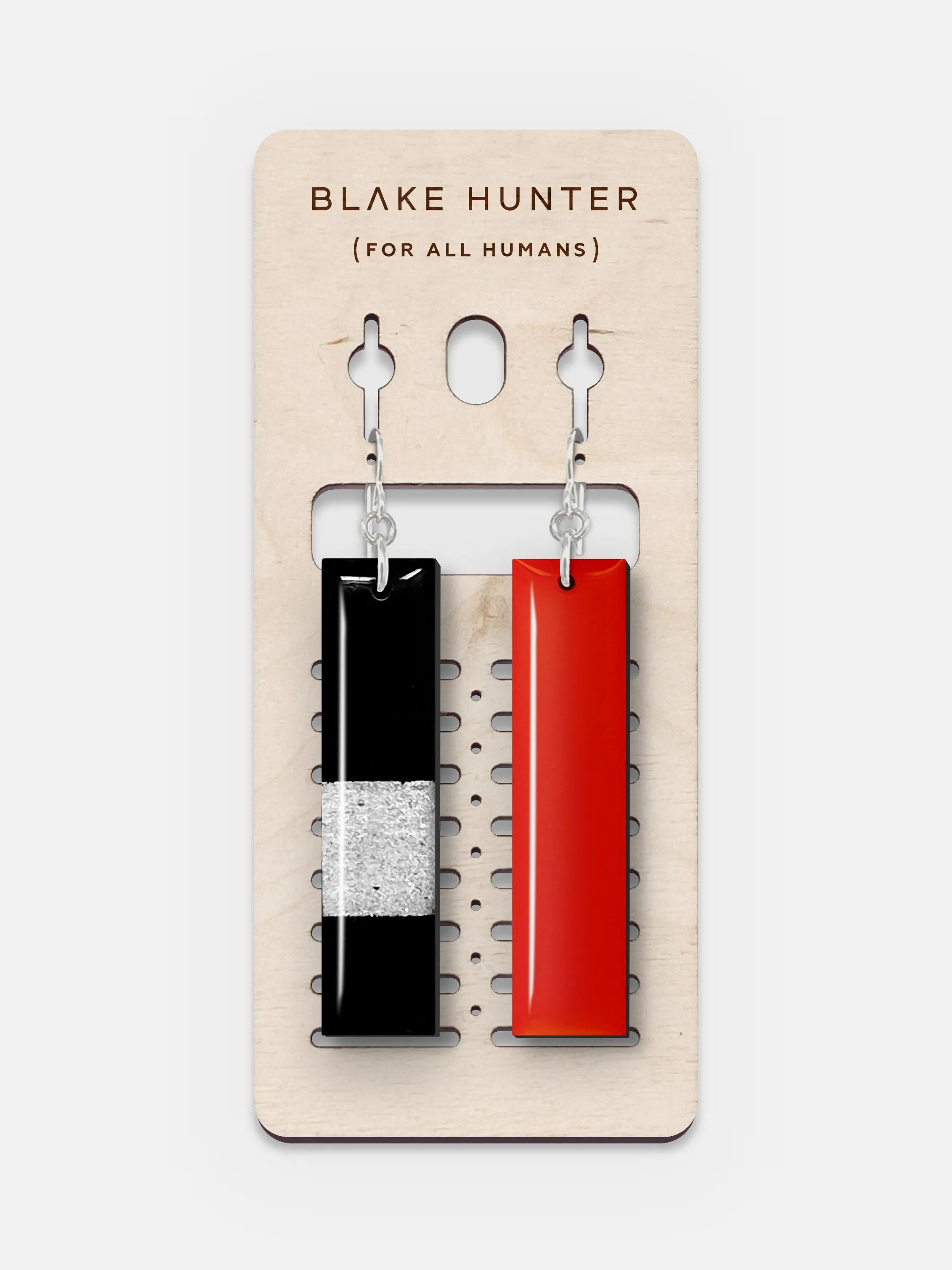 Silver Edition Linea Plank Earrings | Blake Hunter (For All Humans)