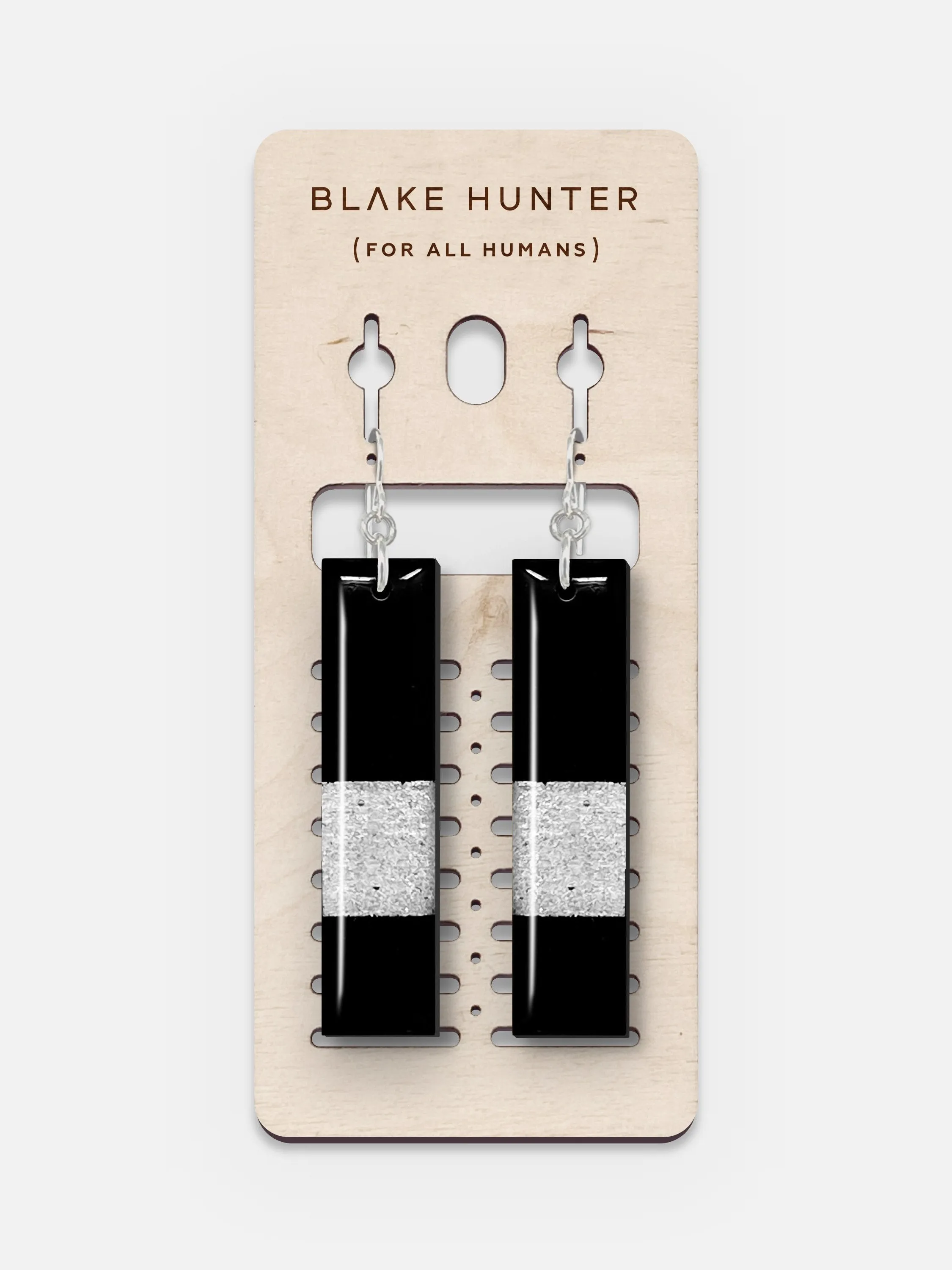 Silver Edition Linea Plank Earrings | Blake Hunter (For All Humans)