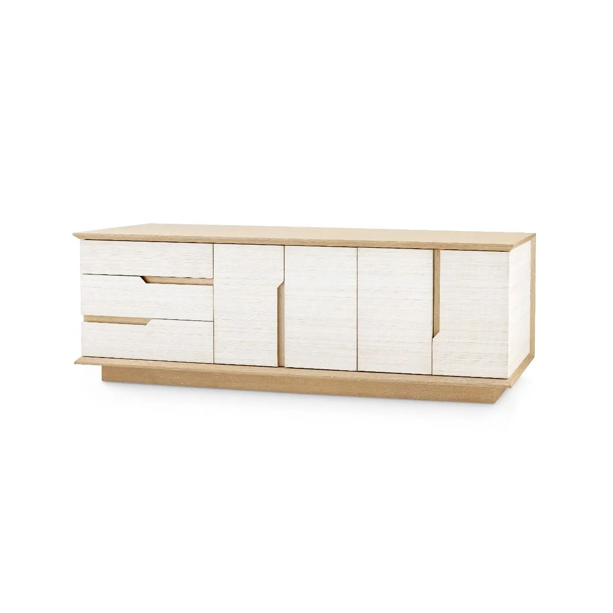 Simon 3-Drawer & 4-Door Cabinet / Light Natural Shimmer