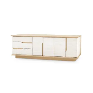 Simon 3-Drawer & 4-Door Cabinet / Light Natural Shimmer