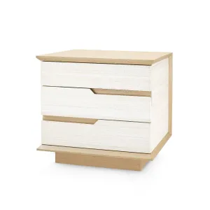 Simon 3-Drawer Side Table / Light Natural Shimmer