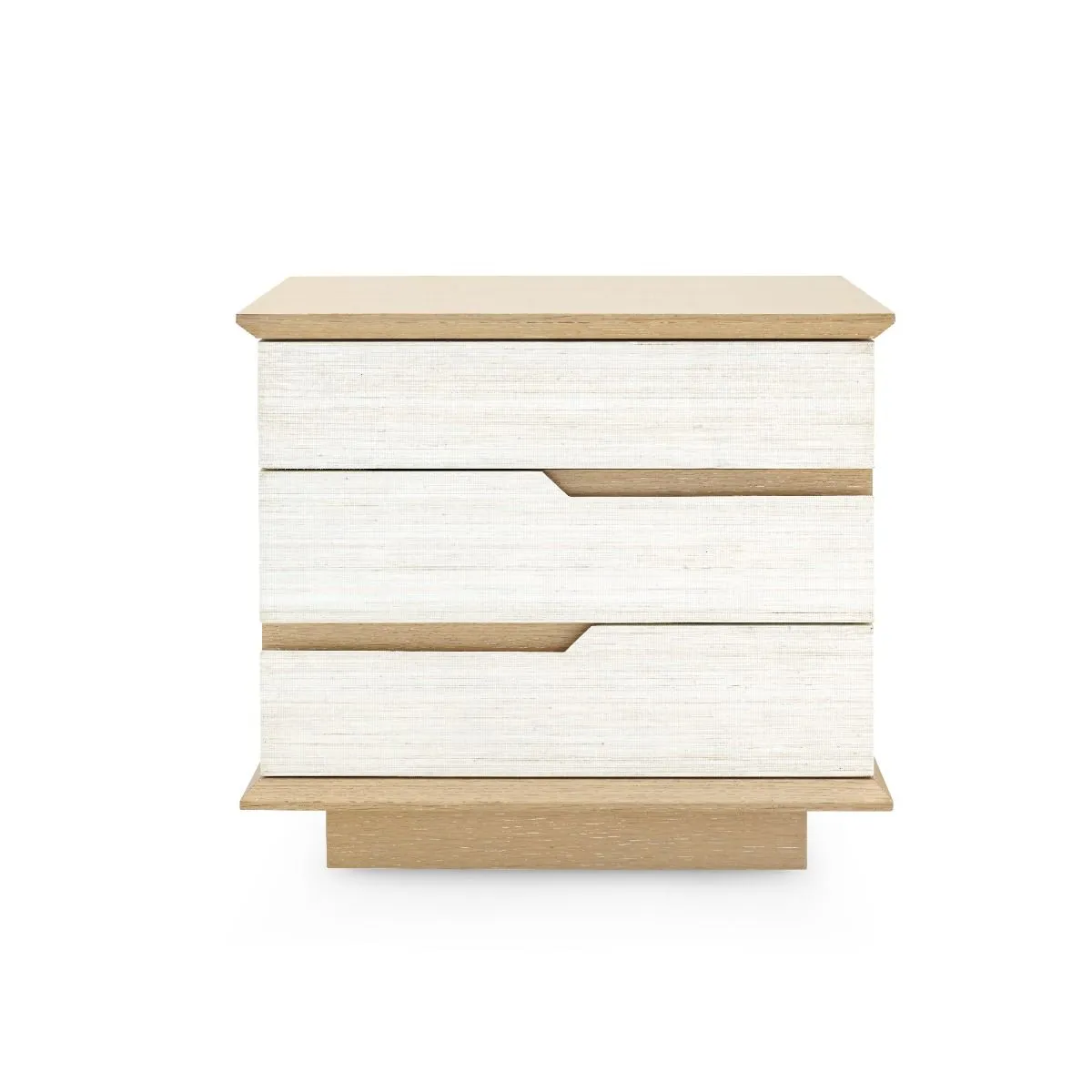 Simon 3-Drawer Side Table / Light Natural Shimmer