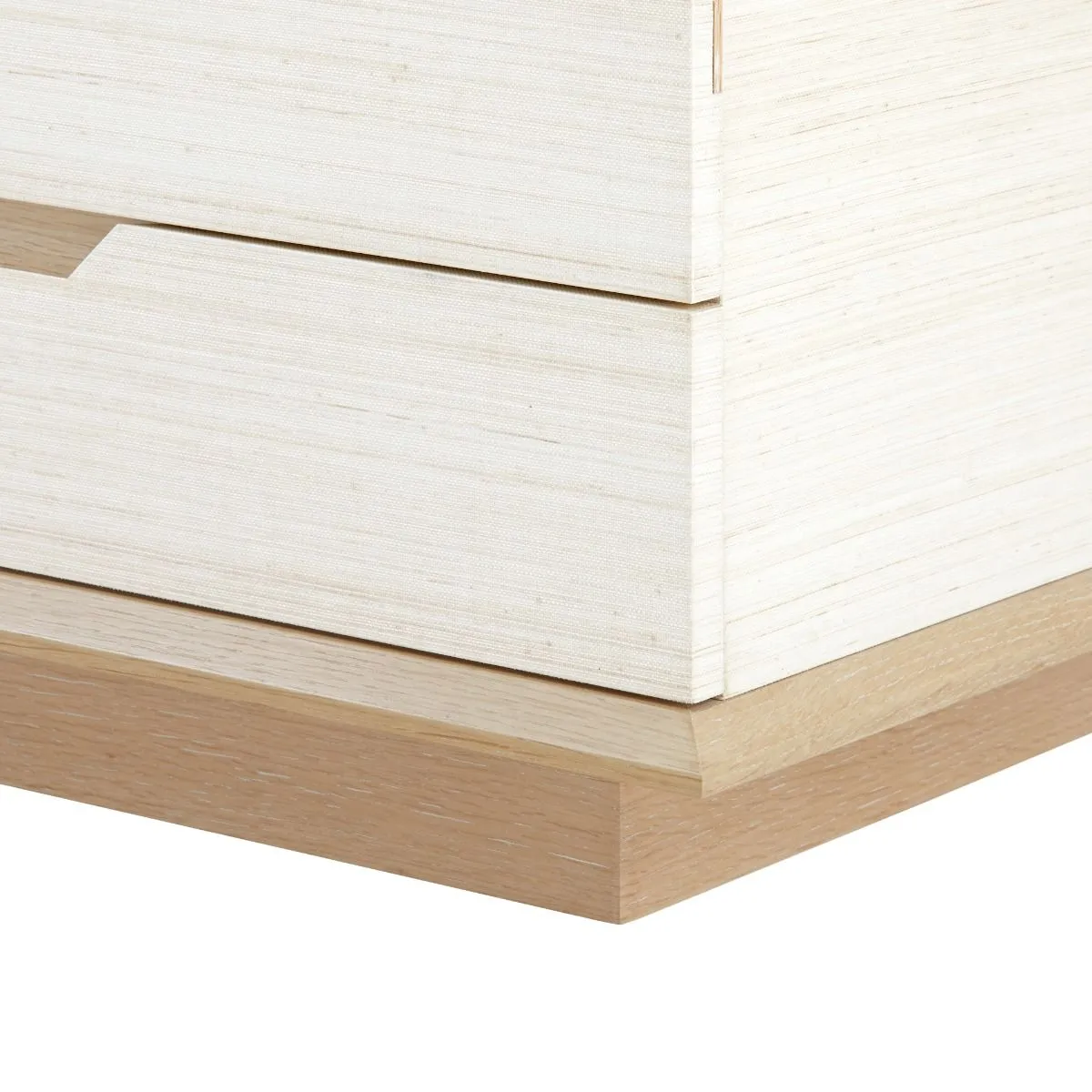 Simon 3-Drawer Side Table / Light Natural Shimmer