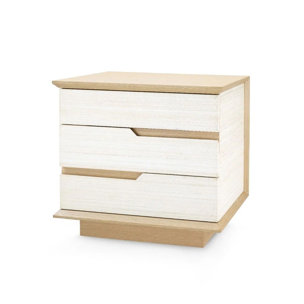Simon 3-Drawer Side Table / Light Natural Shimmer