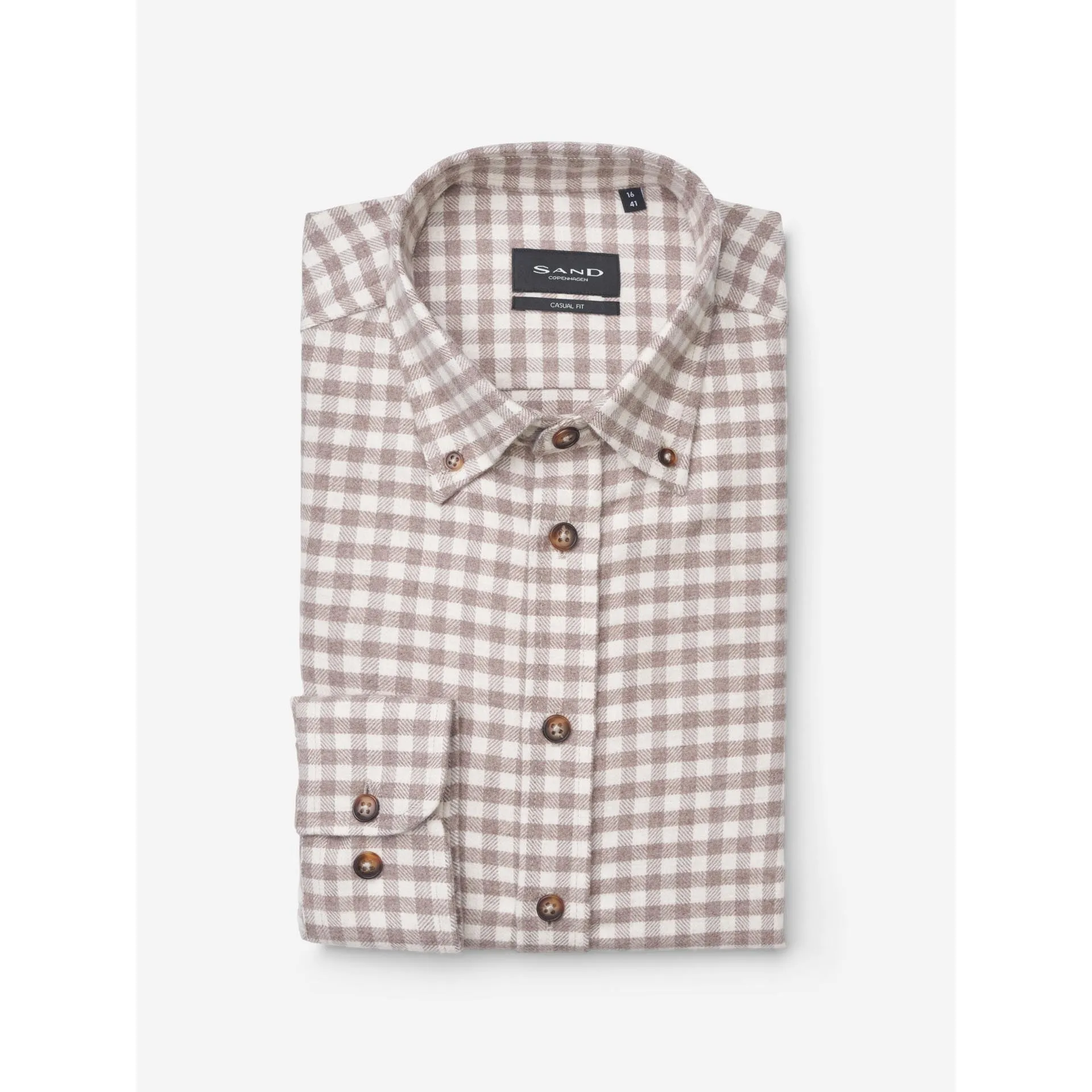 SIMON B.D BRUSHED FINISH GINGHAM