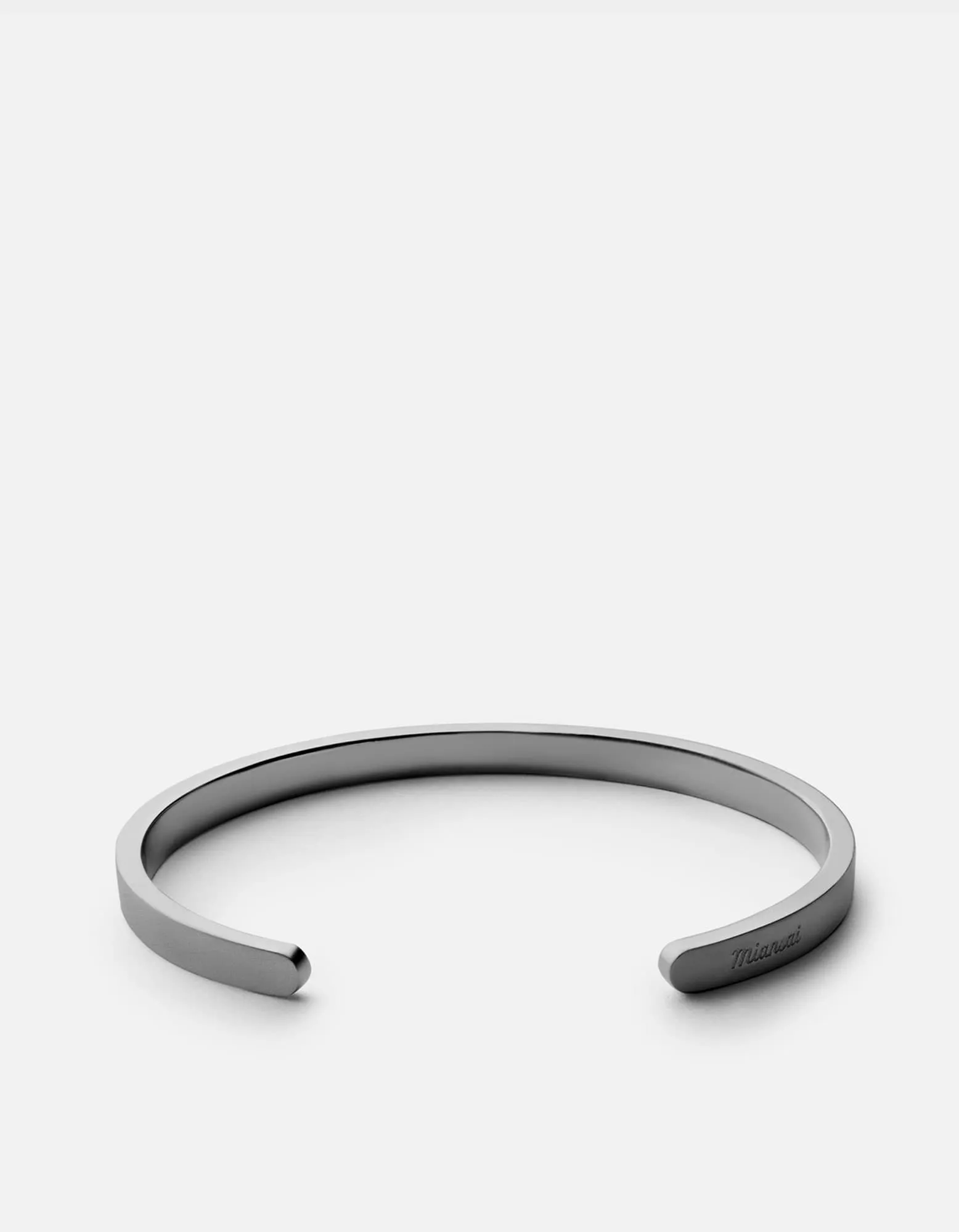 Singular Cuff, Matte Black Rhodium