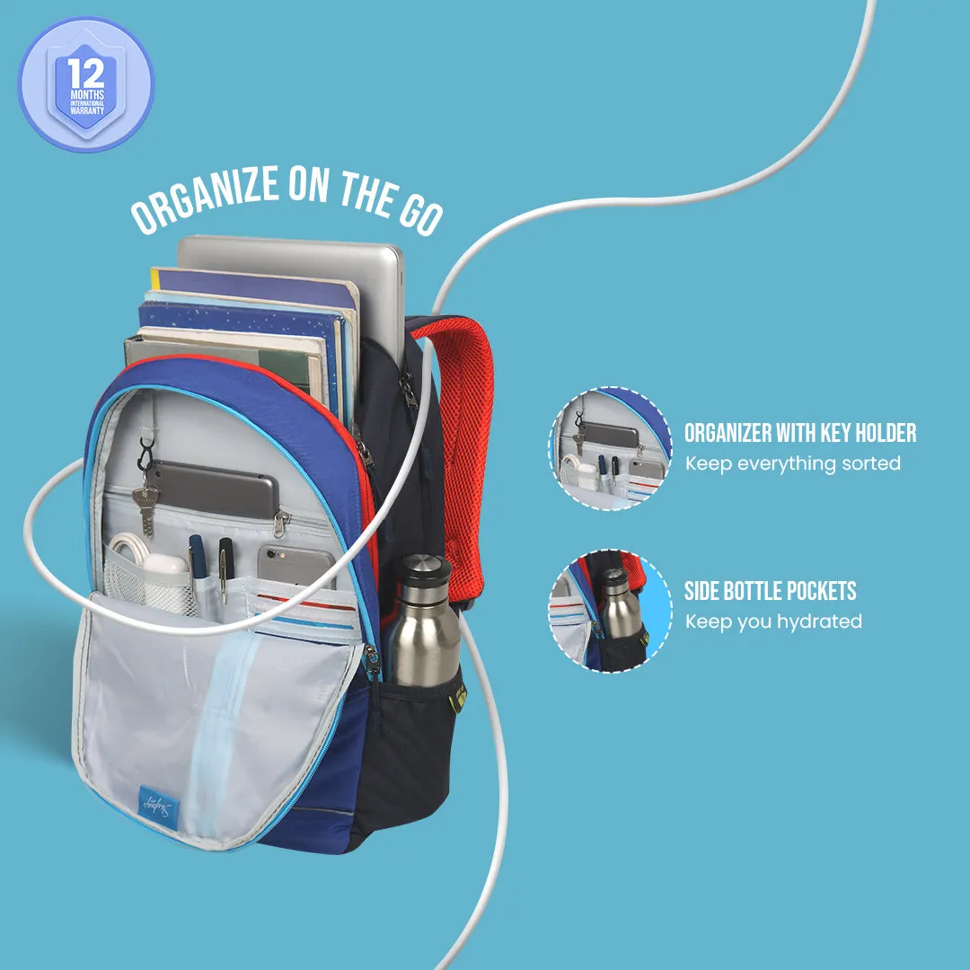 Skybags Strider Pro 02  Laptop Backpack (H) Blue
