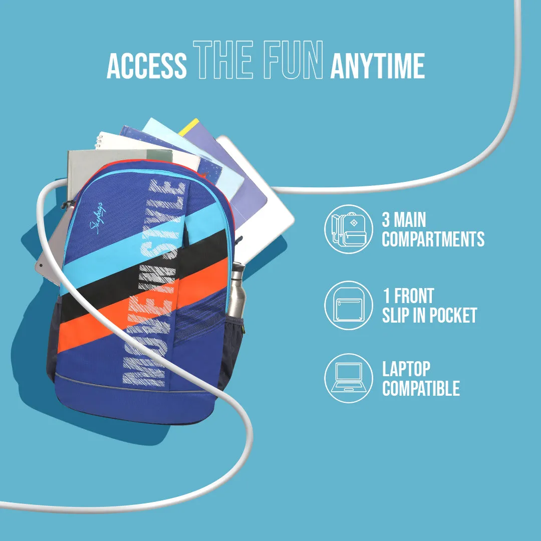 Skybags Strider Pro 02  Laptop Backpack (H) Blue