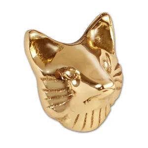 Small Fox Face Pull - Brass