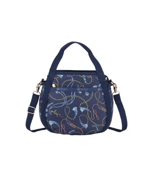 Small Jenni Crossbody<br>Navy Status Chain