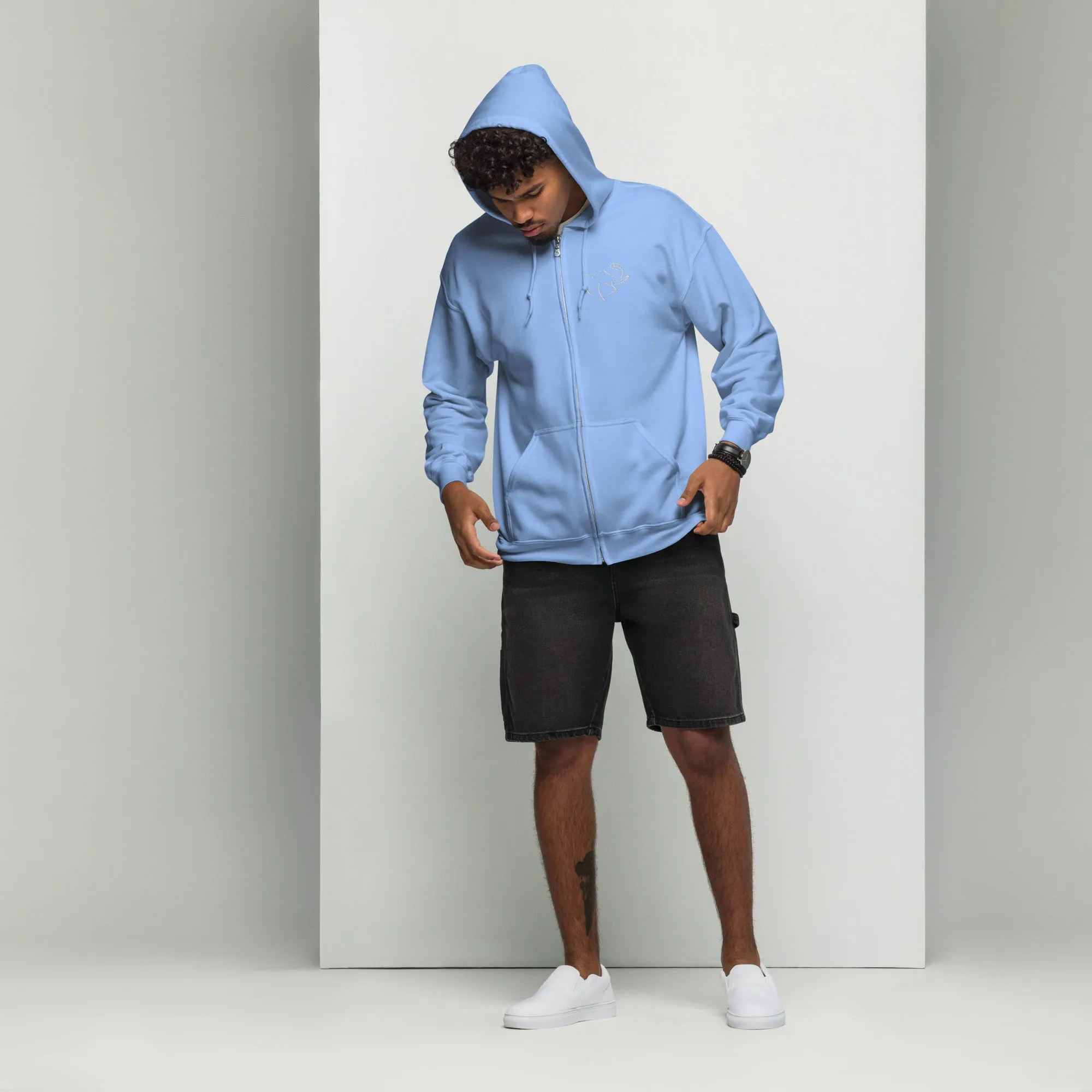 SO ELEPHANT MEN'S "EVERYTHING" ZIP UP / EMBROIDERED FRONT
