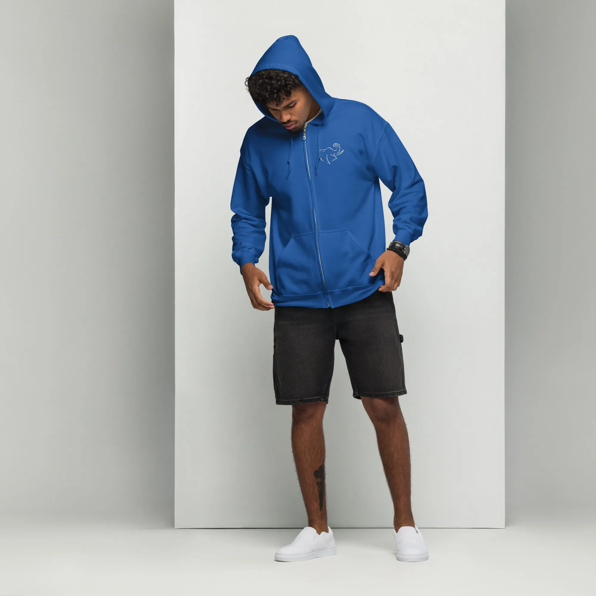 SO ELEPHANT MEN'S "EVERYTHING" ZIP UP / EMBROIDERED FRONT