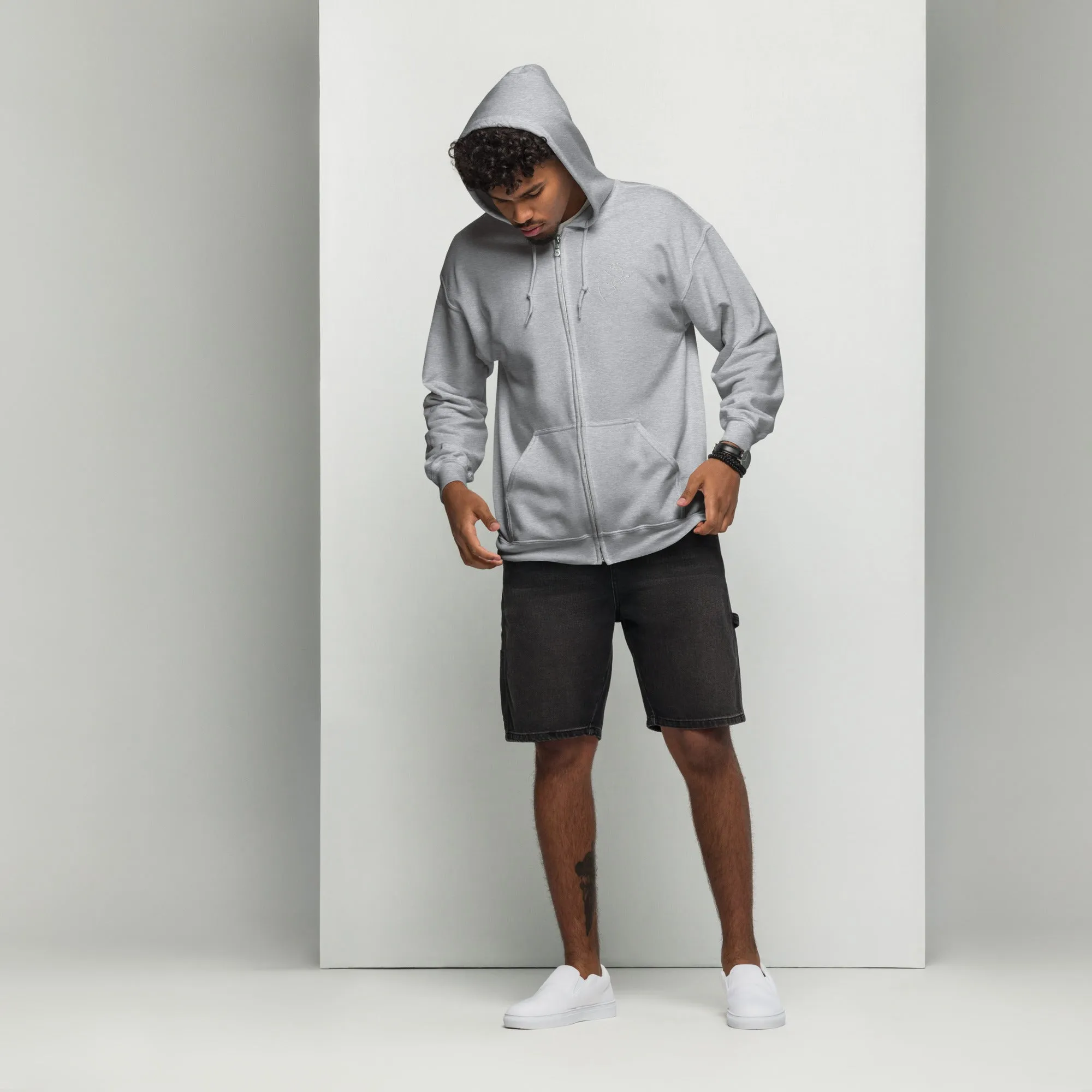 SO ELEPHANT MEN'S "EVERYTHING" ZIP UP / EMBROIDERED FRONT