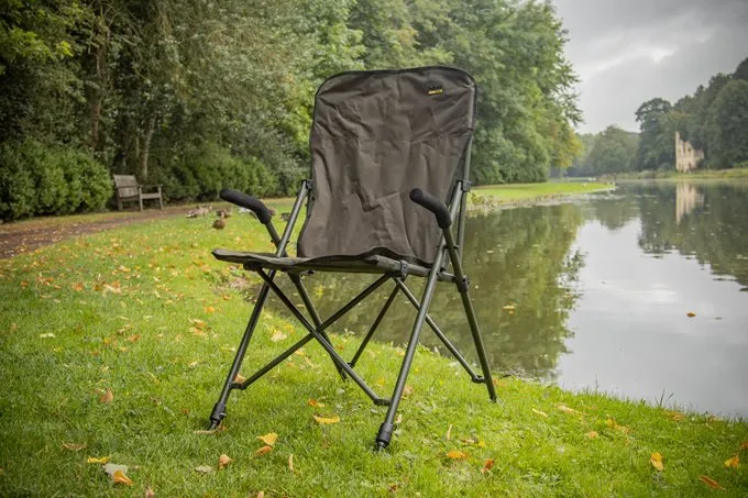 SOLAR UNDERCOVER GREEN FOLDABLE EASY CHAIR - HIGH