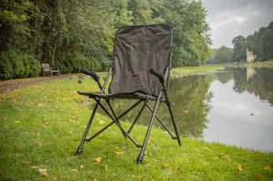 SOLAR UNDERCOVER GREEN FOLDABLE EASY CHAIR - HIGH