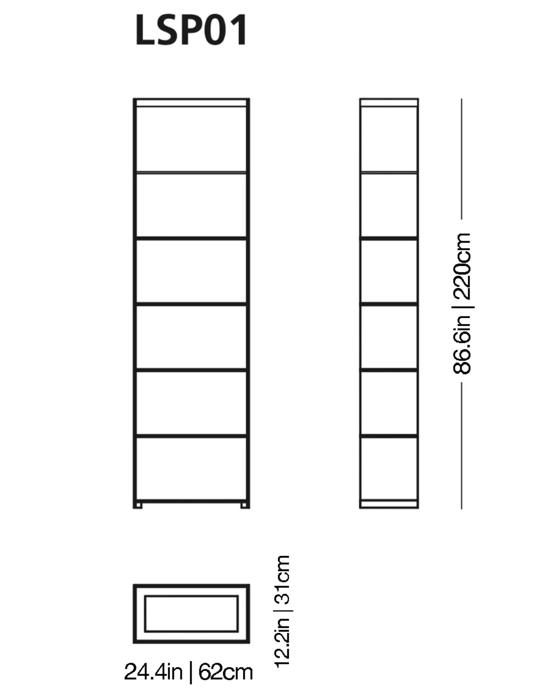 Space Glass Bookcase