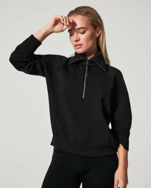 SPANX® AirEssentials Half Zip Very Black