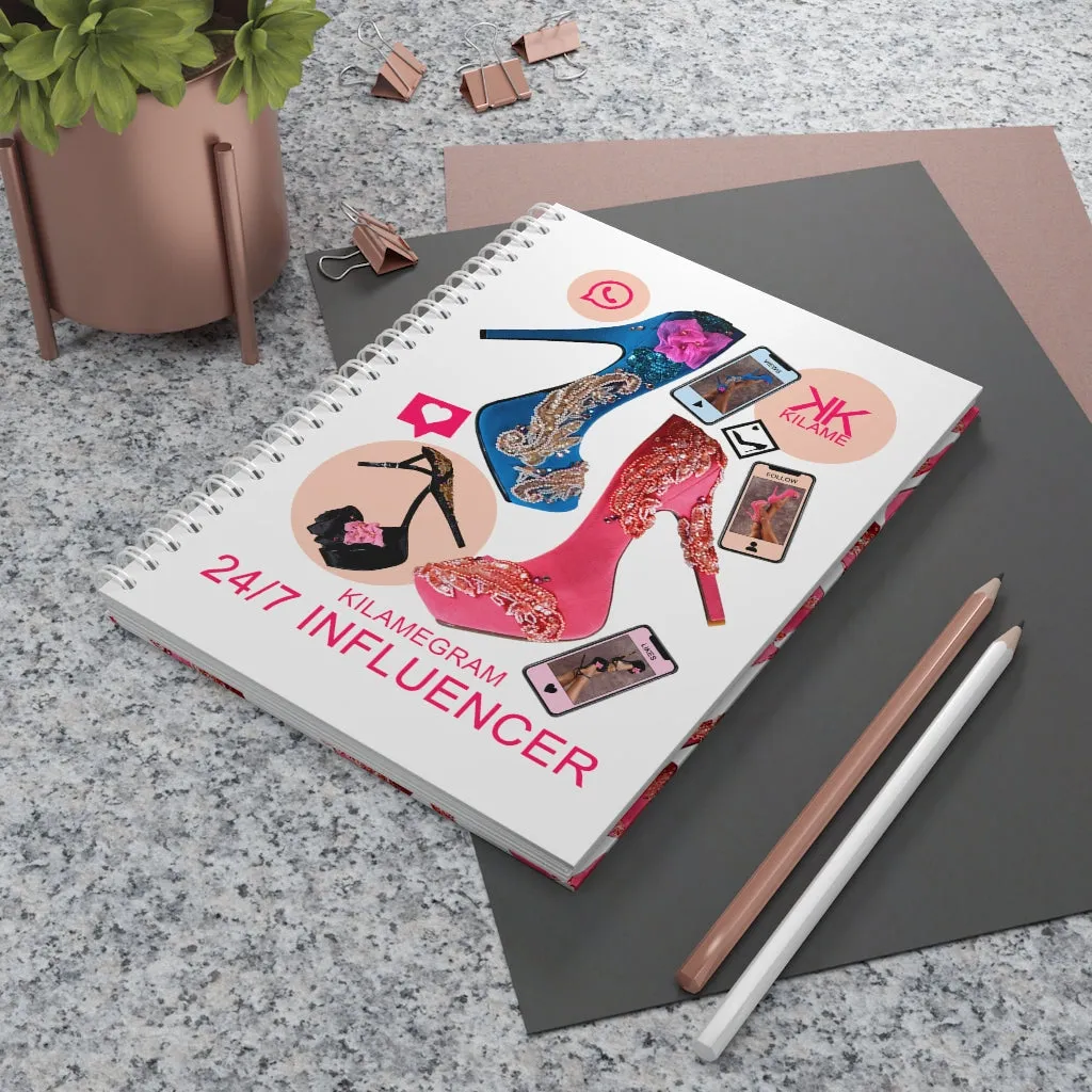 Spiral Notebook '24/7 Influencer'