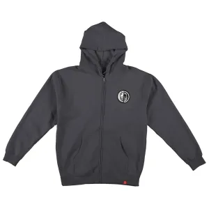 SPITFIRE YIN YANG ZIP HOODY - CHARCOAL/BLACK/WHITE