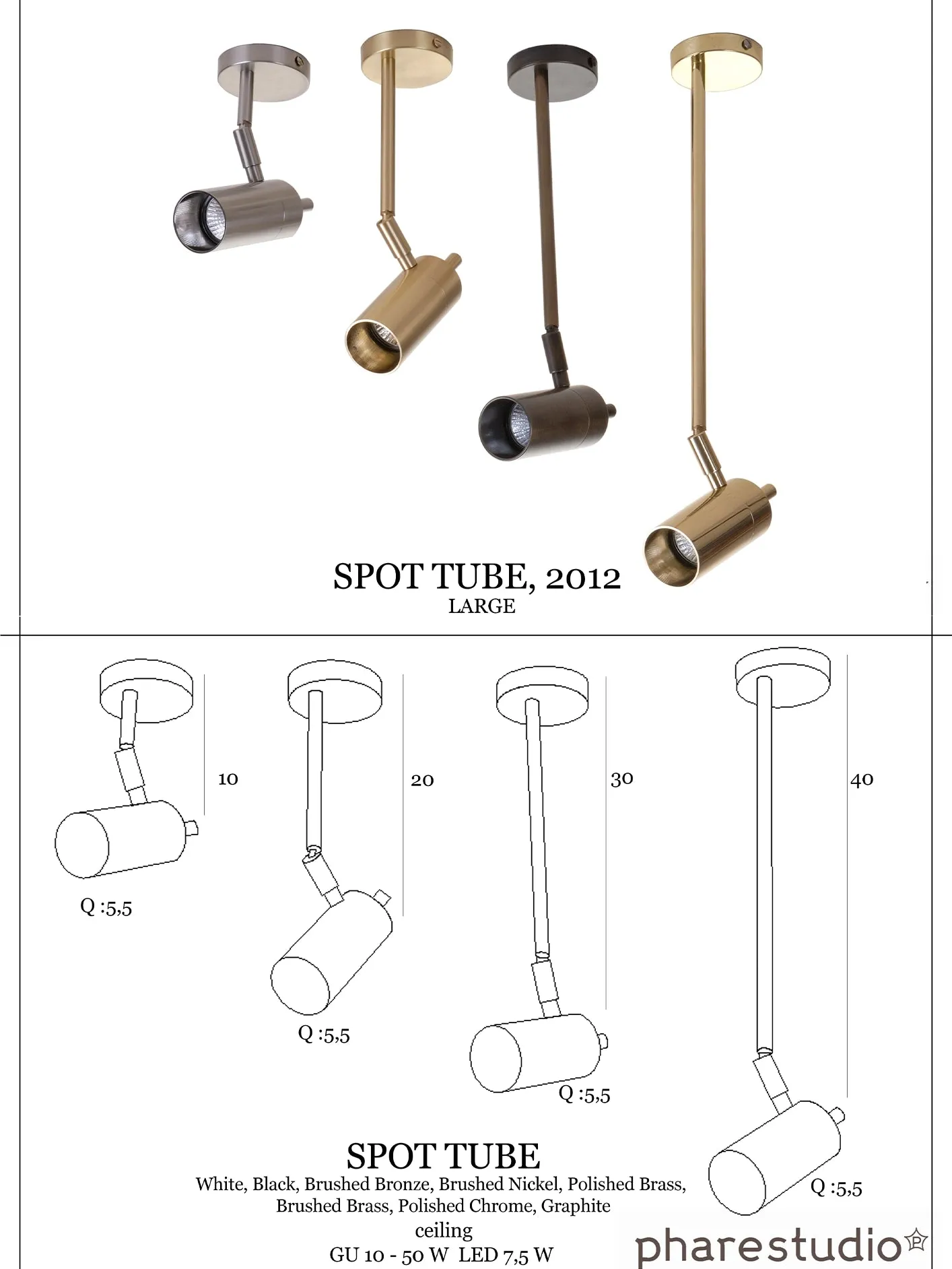 Spot Tube Large Boyalı - Siyah