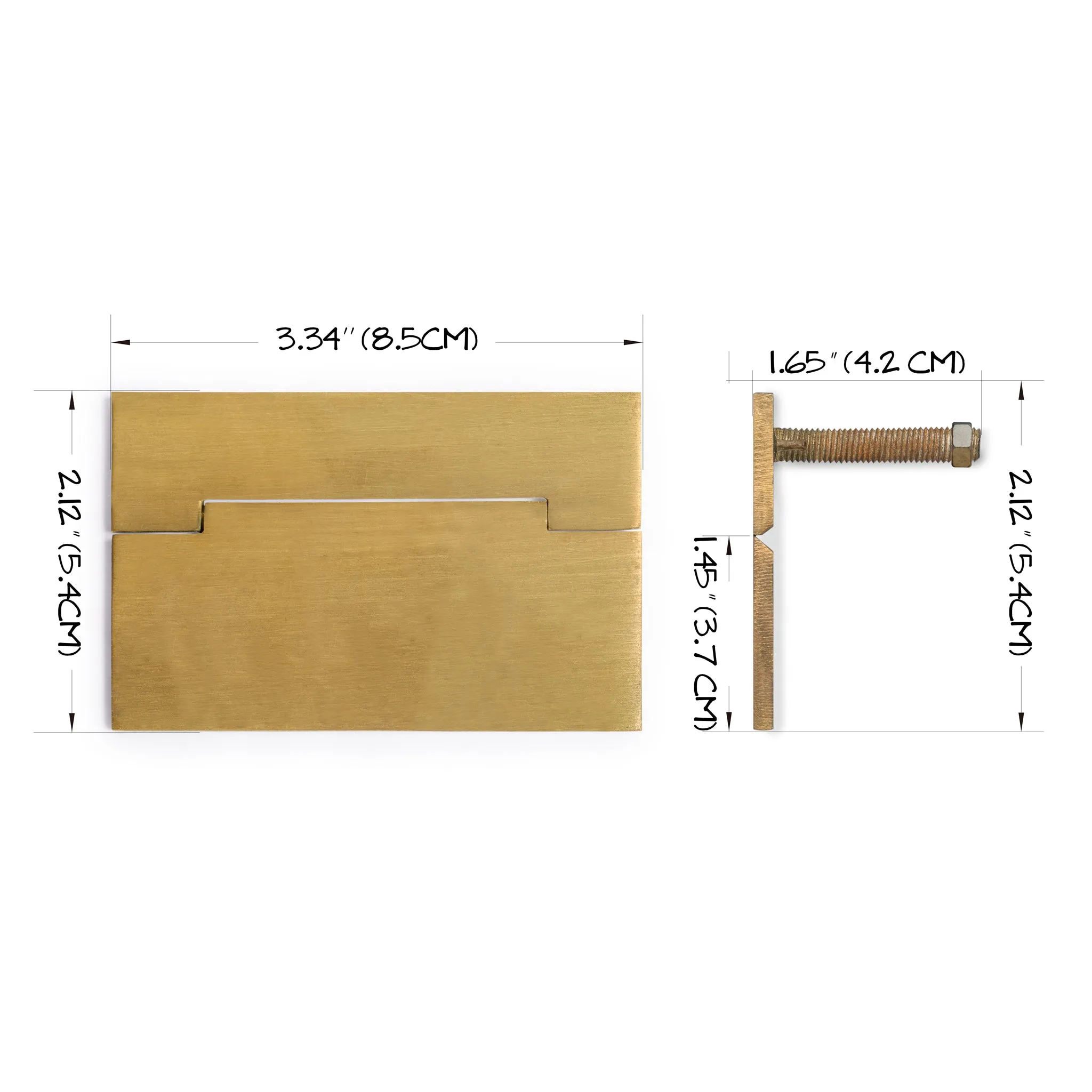 Square Pulls 3.3" - Set of 2