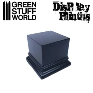 Square Top Display Plinth 6x6 cm - Black