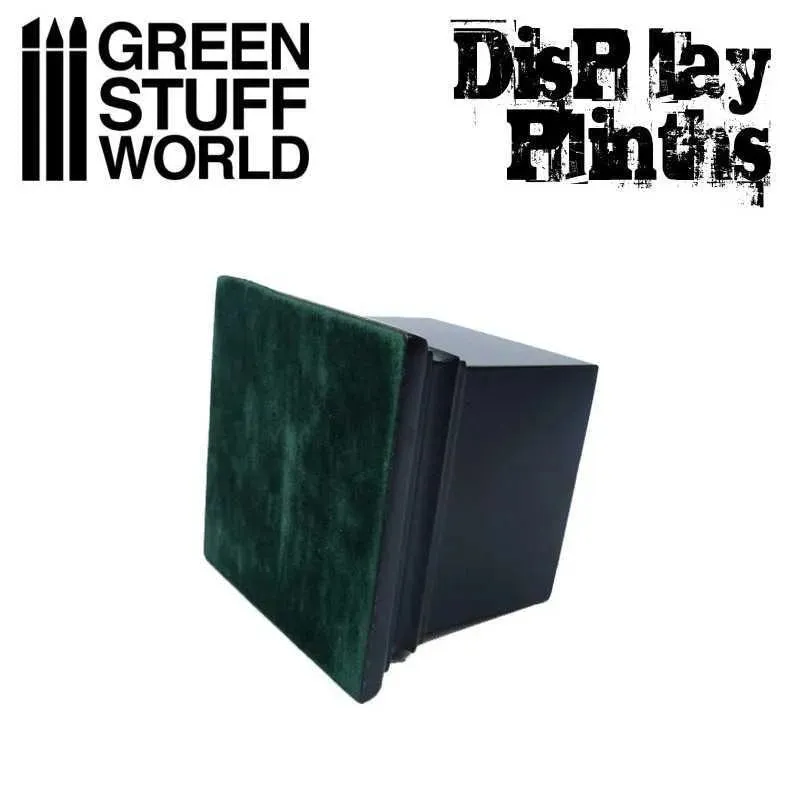 Square Top Display Plinth 6x6 cm - Black