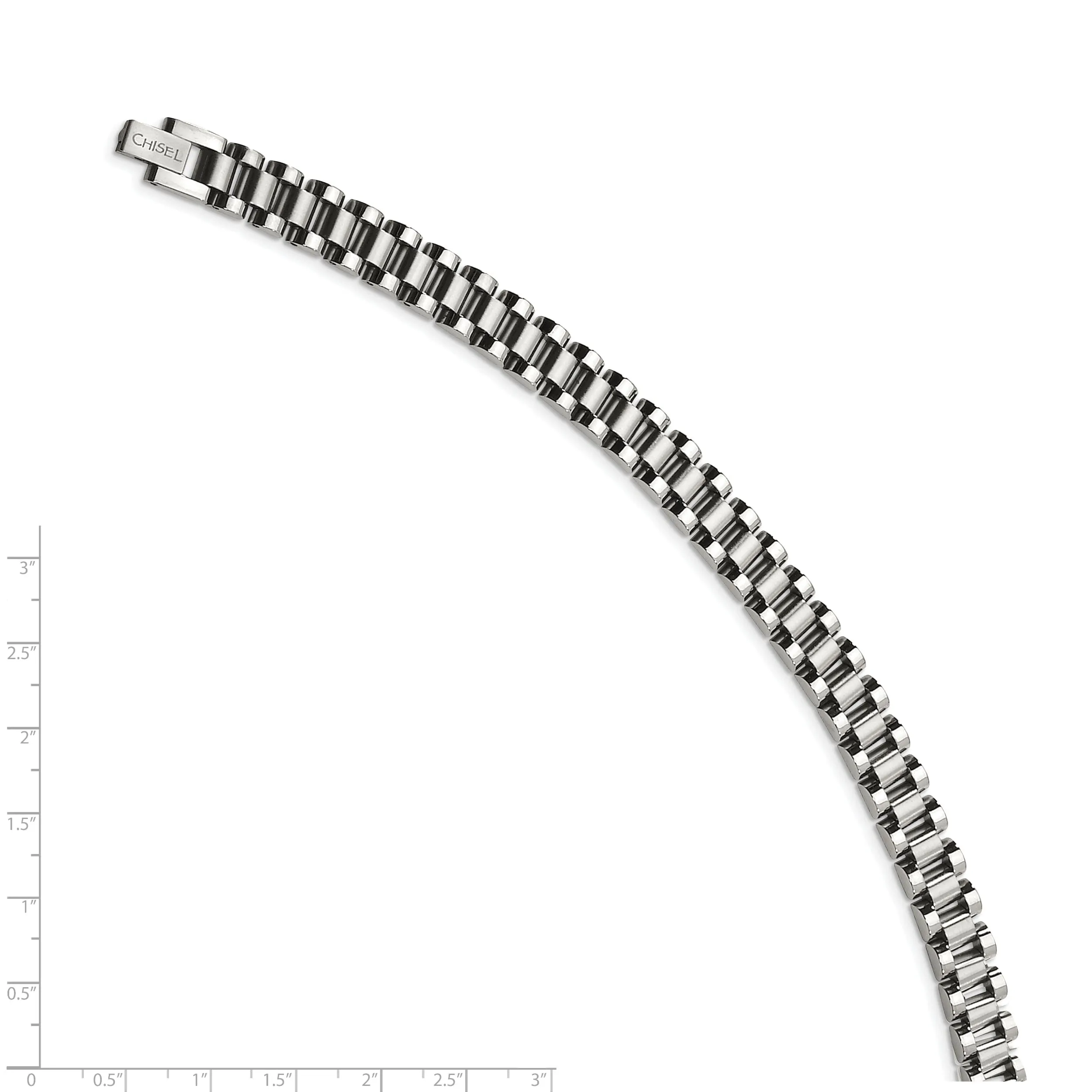 Stainless Steel Fold Over Bracelet