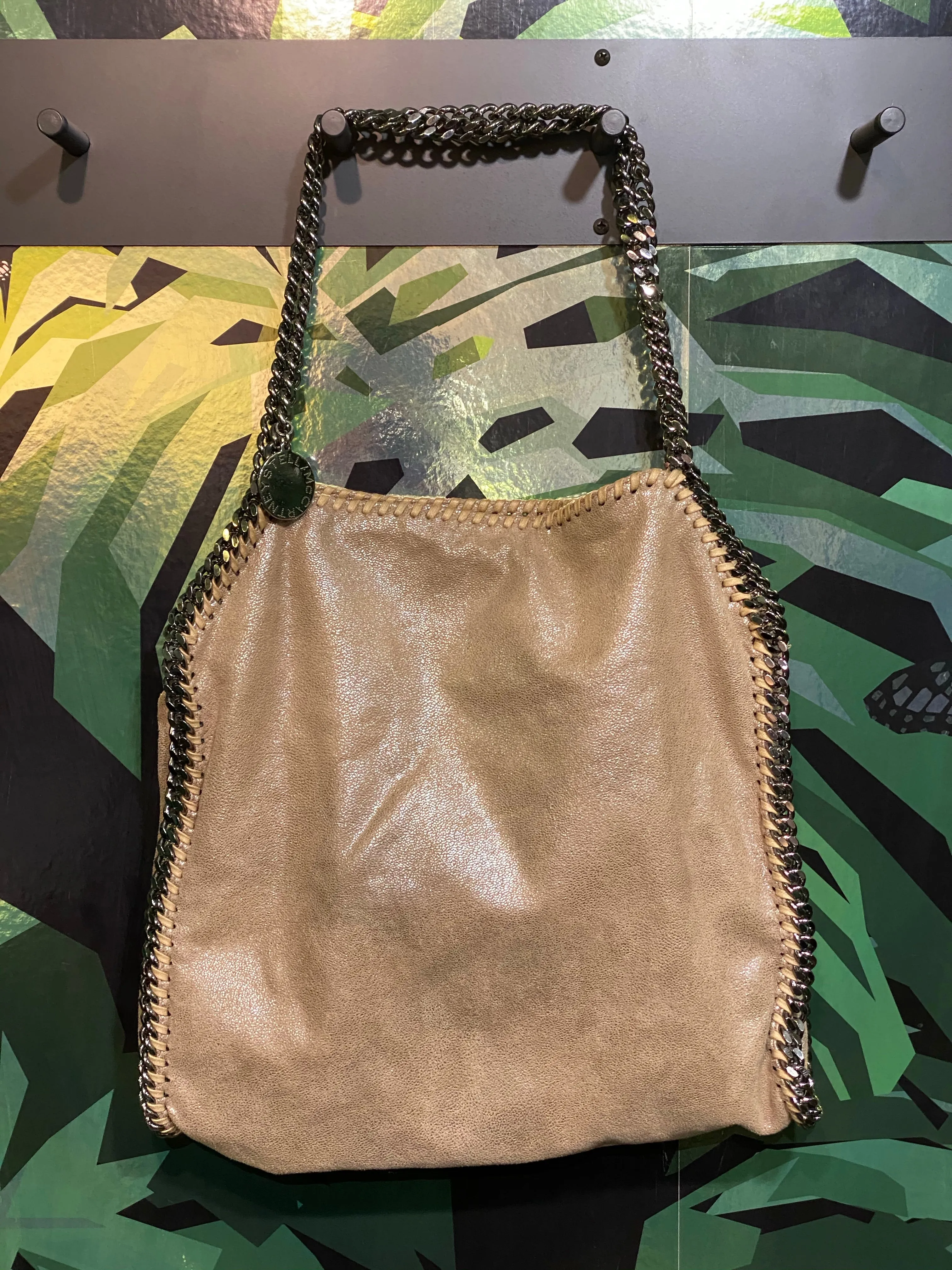 Stella McCartney Flabella Tote Shiny Beige