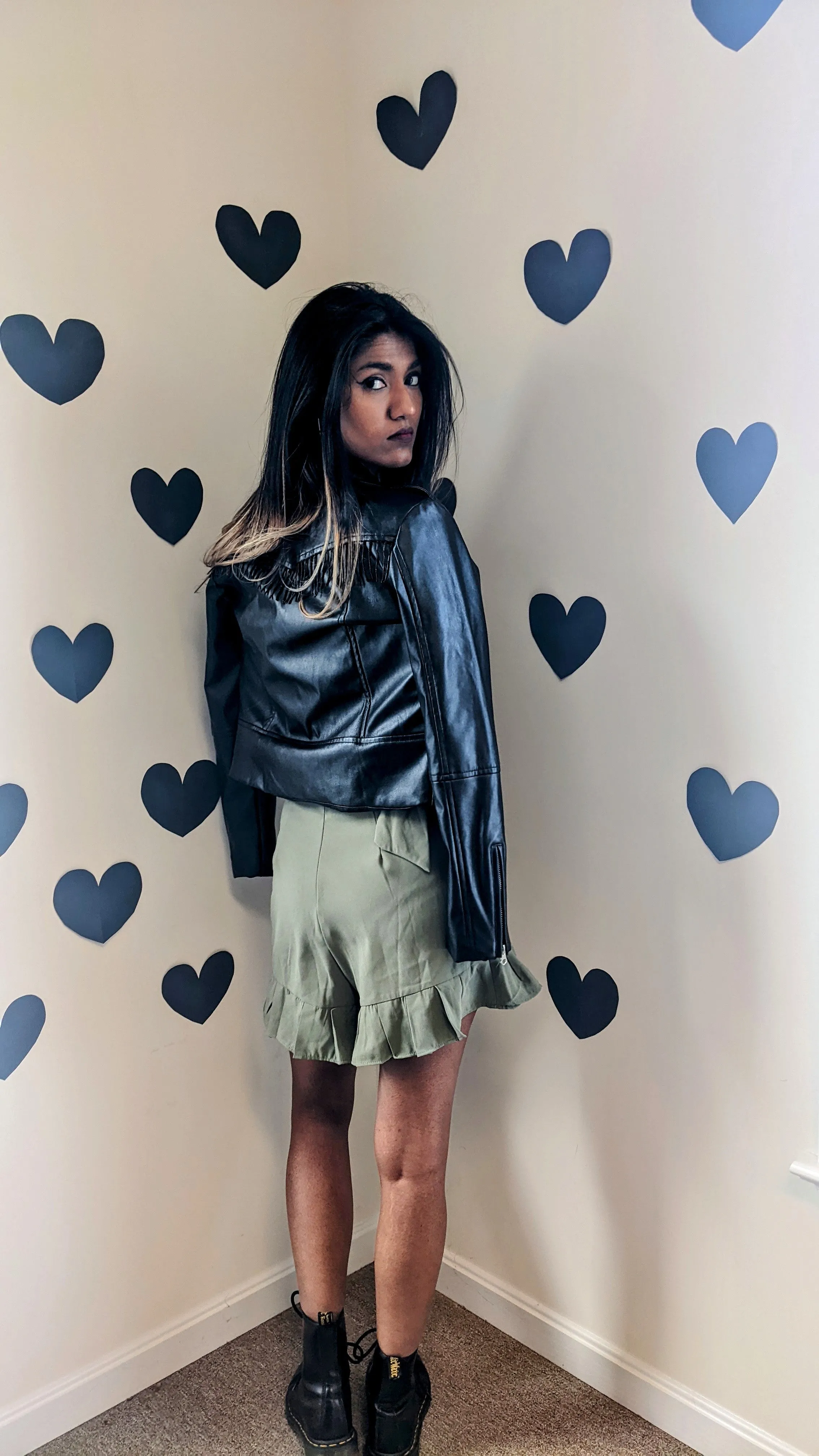 Such a flirt sage wrap skort