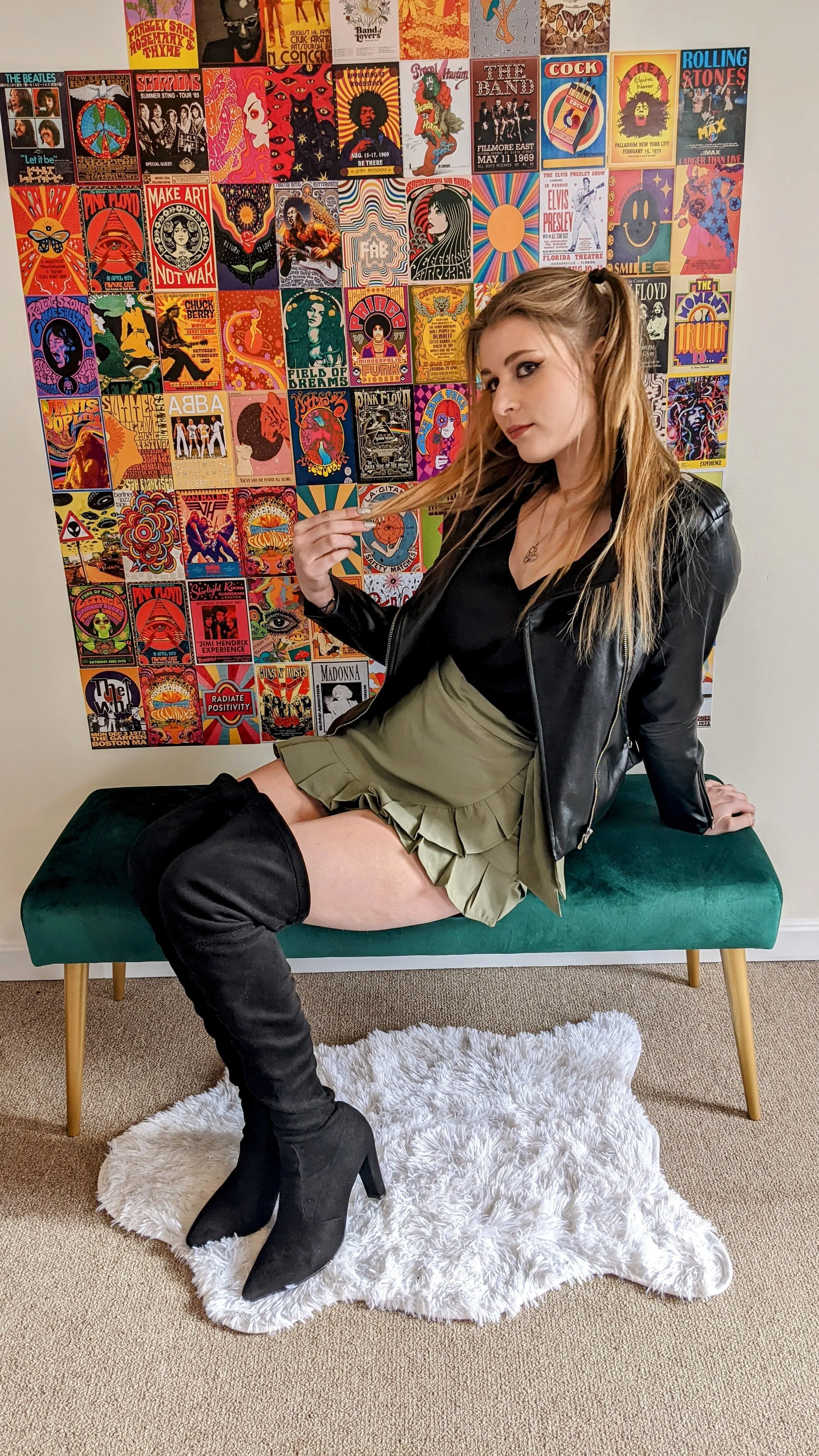 Such a flirt sage wrap skort