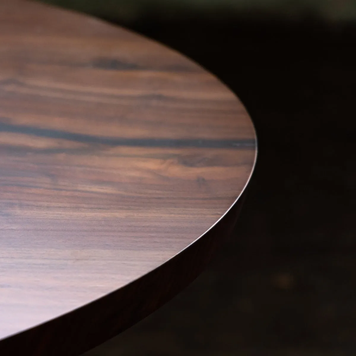 Sunrise Pedestal Base | Round Wood Dining Table with Steel Base