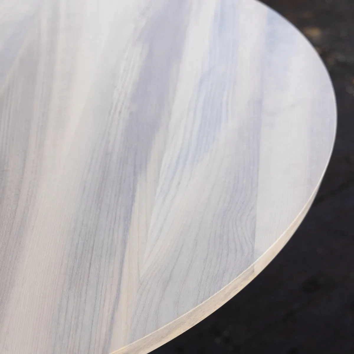 Sunrise Pedestal Base | Round Wood Dining Table with Steel Base