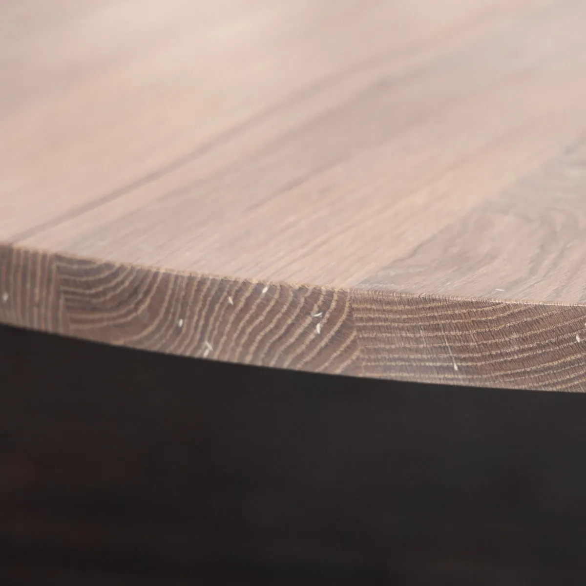 Sunrise Pedestal Base | Round Wood Dining Table with Steel Base