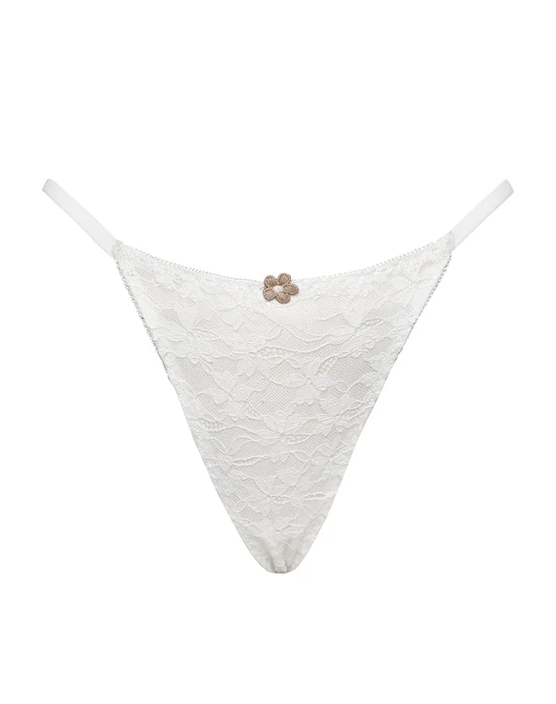 Sura Thong in Compact Floral Lace Ivory