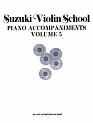 SUZUKI VIOLIN SCHOOL BK 5 PNO ACC