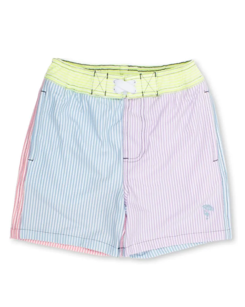 Swim Trunk Seersucker Colorblock