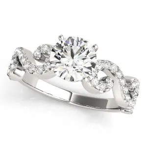 Swirl Design Diamond Engagement Mounting