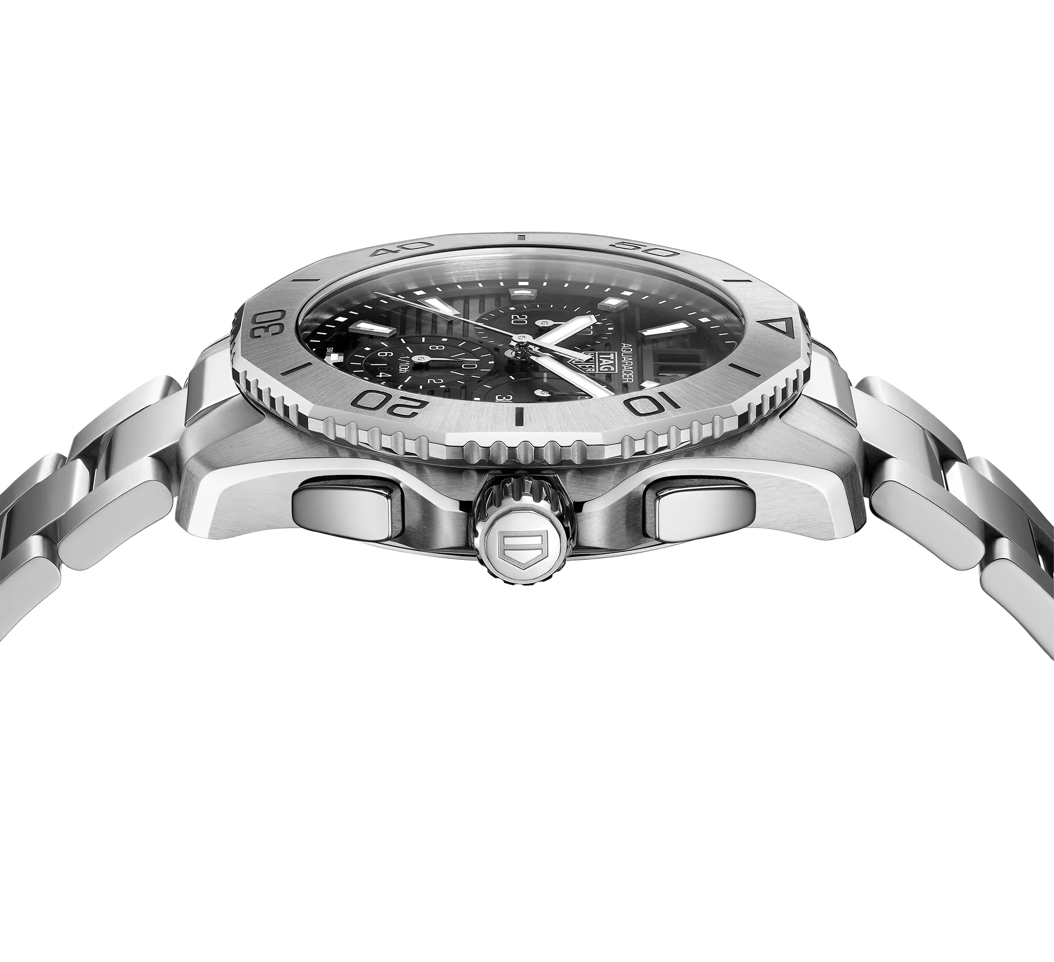 TAG Heuer Aquaracer Professional 200 Date Watch with a Black Dial