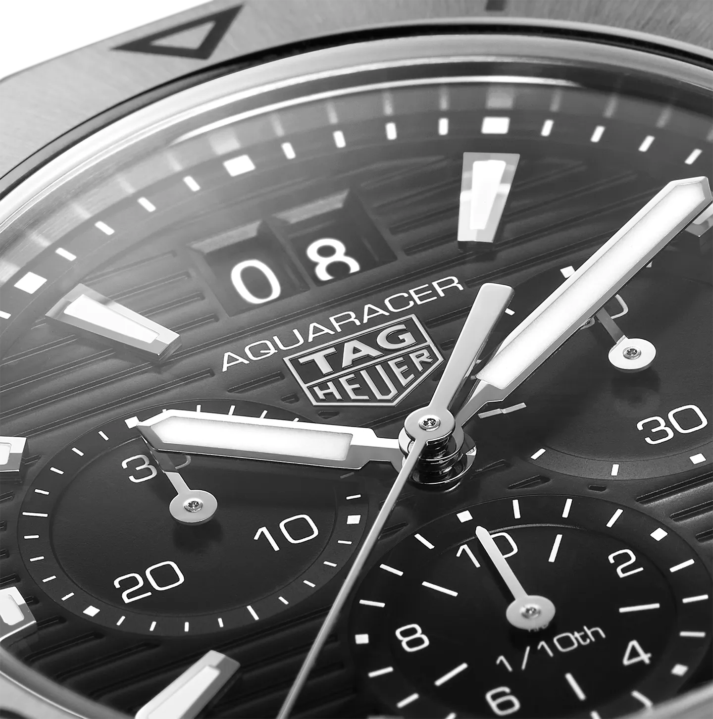 TAG Heuer Aquaracer Professional 200 Date Watch with a Black Dial