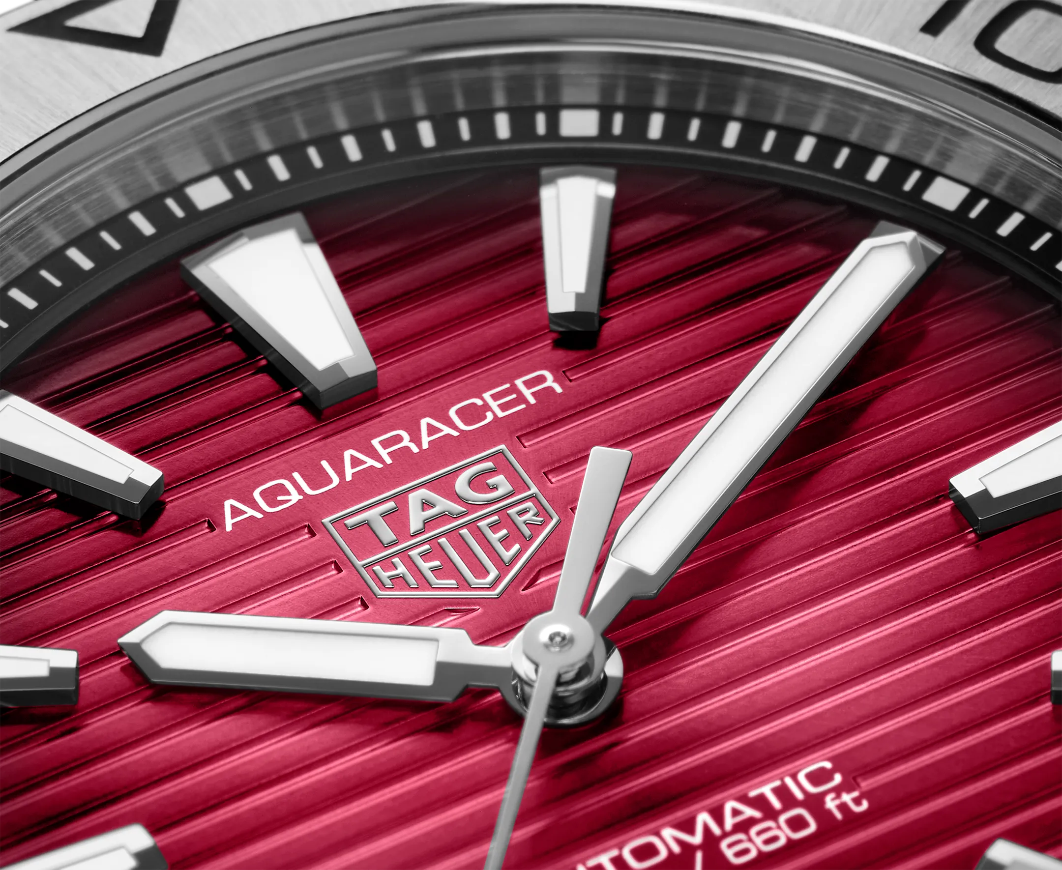 TAG Heuer Aquaracer Professional 200 Watch with Red Dial