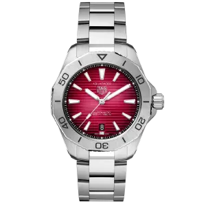 TAG Heuer Aquaracer Professional 200 Watch with Red Dial