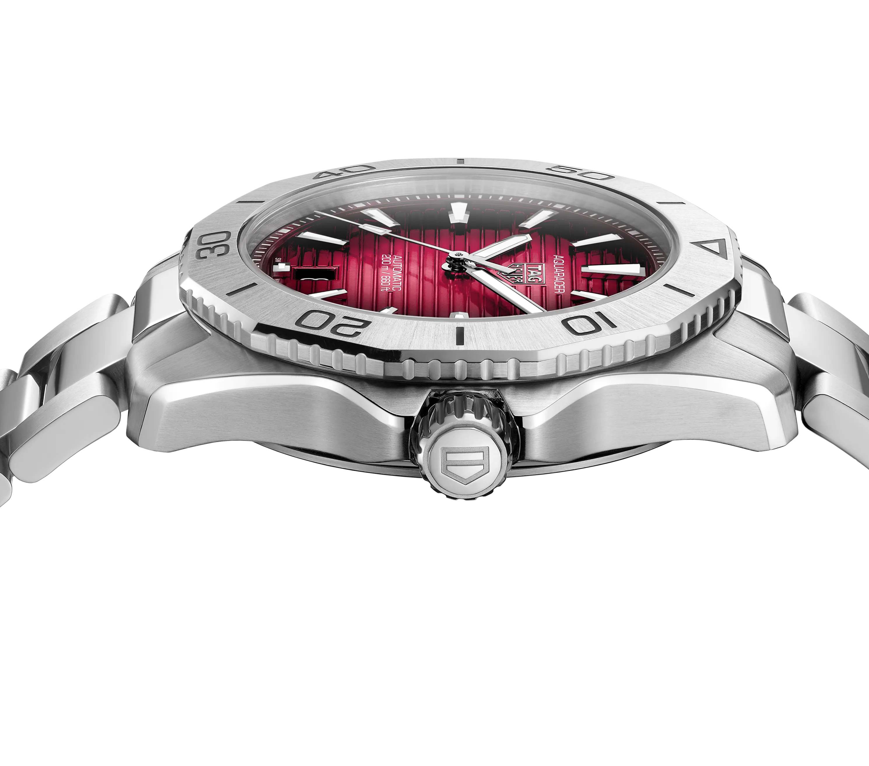 TAG Heuer Aquaracer Professional 200 Watch with Red Dial