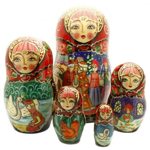 Tale of Tsar Saltan 5 Piece Nesting Doll Set