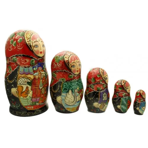 Tale of Tsar Saltan 5 Piece Nesting Doll Set