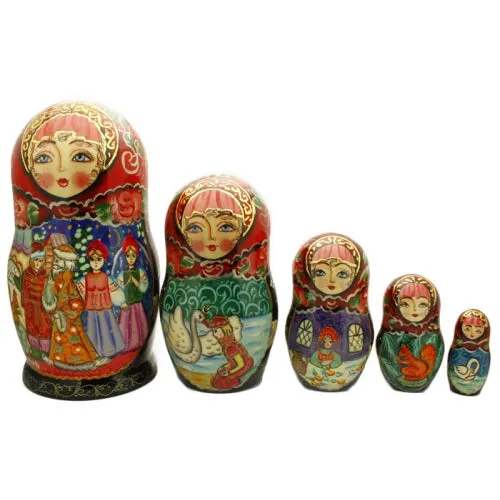 Tale of Tsar Saltan 5 Piece Nesting Doll Set