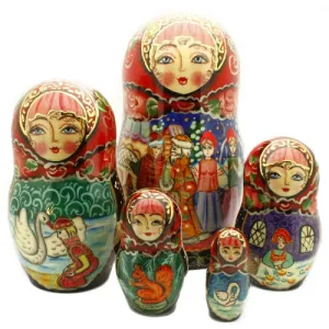 Tale of Tsar Saltan 5 Piece Nesting Doll Set