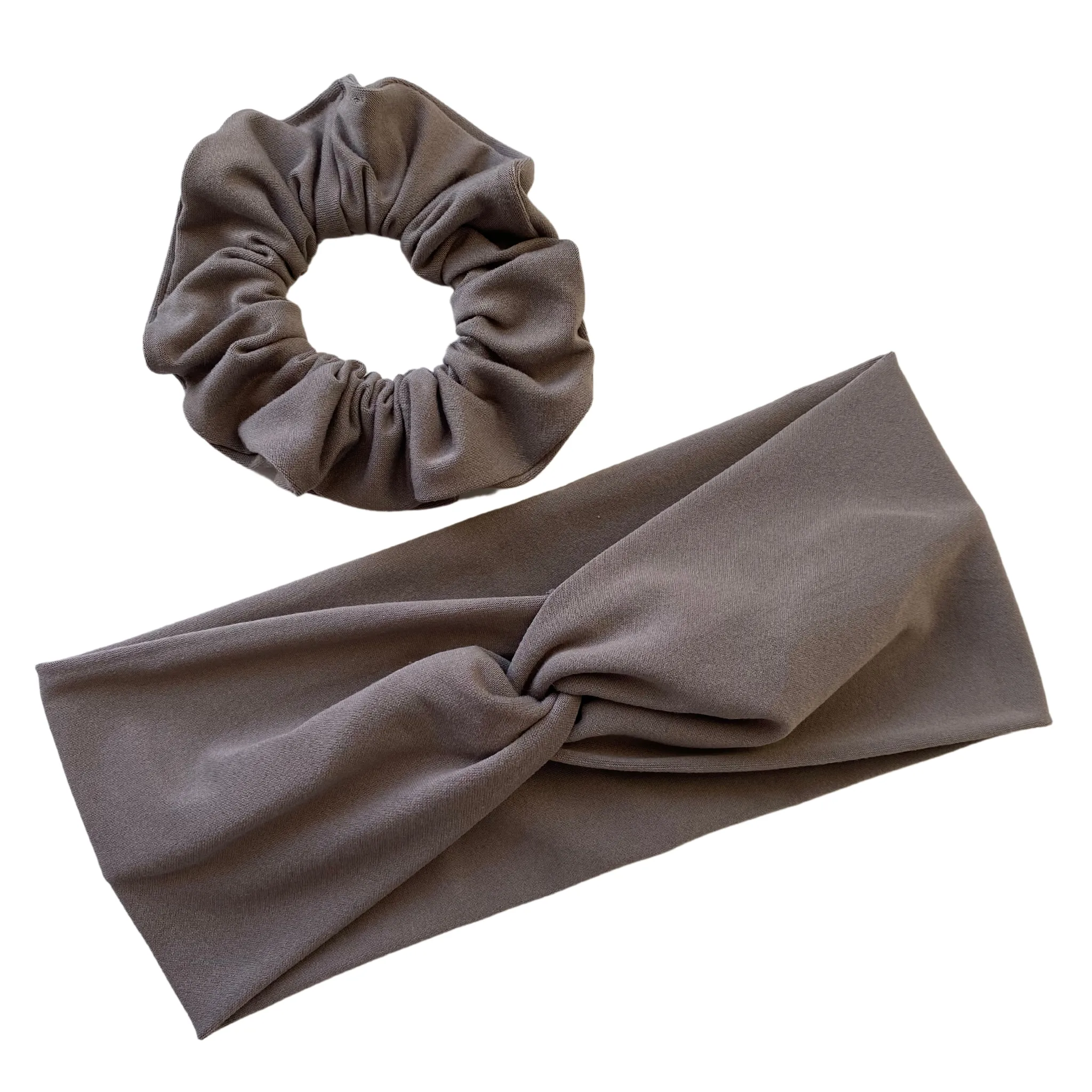 Taupe Matte Scrunchie
