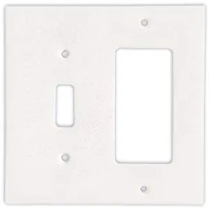 Thassos White Marble Switch Plate Cover, Polished (TOGGLE ROCKER)