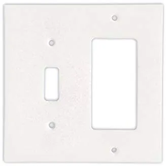 Thassos White Marble Switch Plate Cover, Polished (TOGGLE ROCKER)